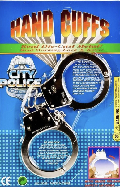 Наручники детские металлические с ключиками купить на OZON по низкой ...