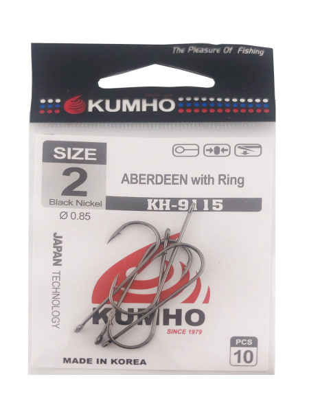 Крючки для рыбалки №2 "KUMHO" Корейские 5 шт. - купить с доставкой по ...
