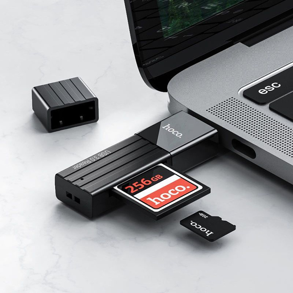 Быстрый картридер HOCO hb20 для TF, SD, SDHC, SDXC, microSDHC, micro SD ...