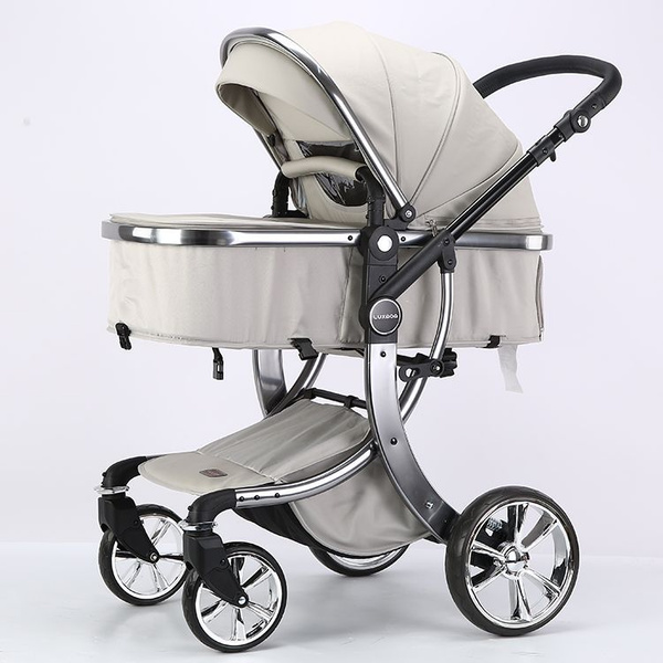 Коляска - трансформер 2в1 Lux mom 608 экокожа С реверсивным блоком ...