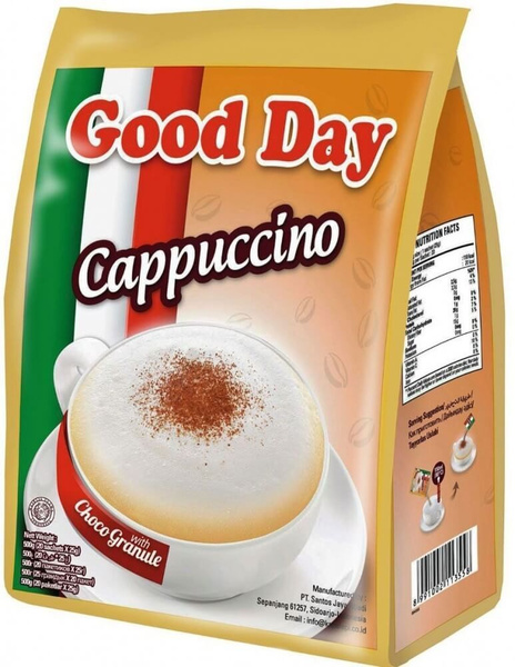 Кофейный напиток 3 в 1 GOOD DAY Капучино Индонезия 20шт - купить с ...