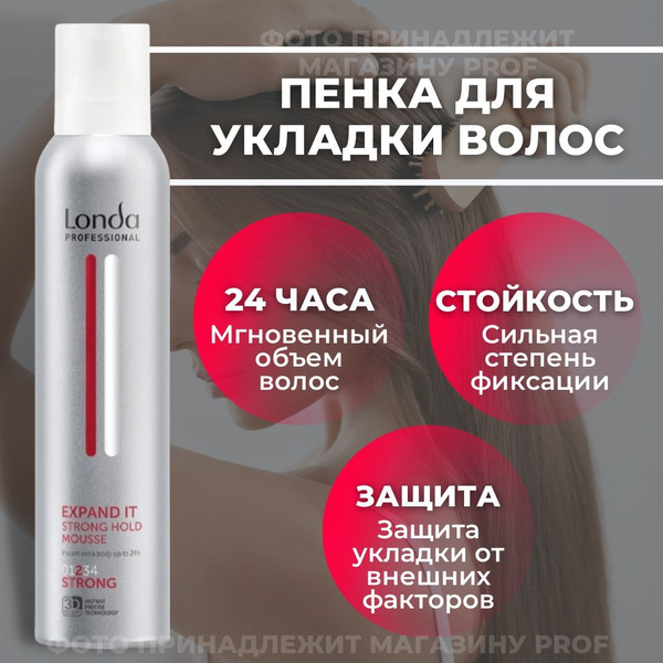 LONDA Пенка для укладки волос сильной фиксации 250 мл Expand It / Лонда ...