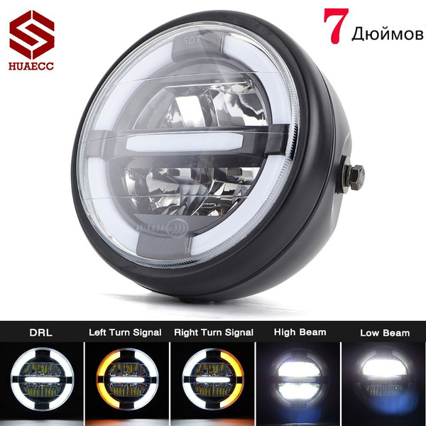 7 дюймов Универсальная мотоциклетная фара LED Оптика светодиодная ...