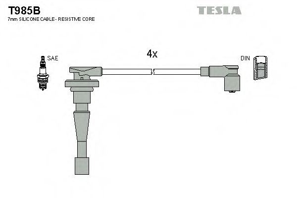 Tesla Провода зажигания