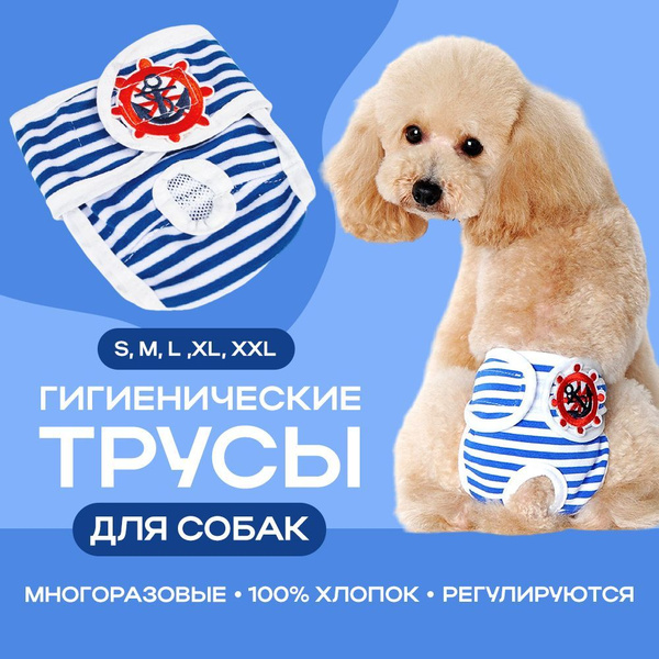 Многоразовые гигиенические трусы для собак и кошек на время течки ...