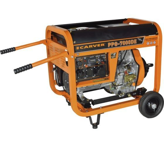 Генератор Carver PPG- 7000DE 6.3кВт (01.020.00023) - купить по низкой ...