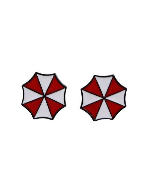 Серьги - гвоздики Umbrella Corporation из игры Resident Evil Амбрелла ...
