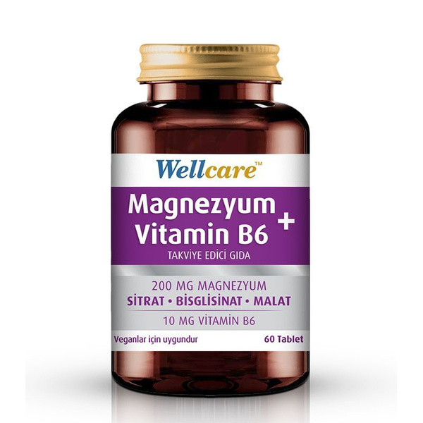 Wellcare Магний + витамин В6 60 таблеток - купить с доставкой по ...