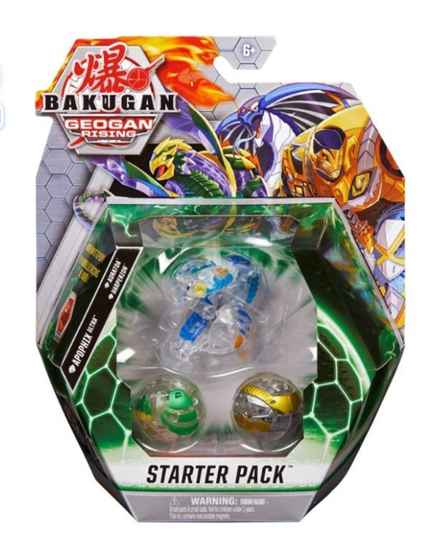 Bakugan Игровой набор Starter Pack Apophix, Auratoa, Harperion 6061567/ ...