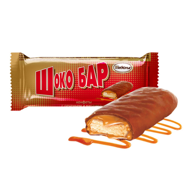 Конфеты Шоко Бар с печеньем и соленой карамелью, 1 кг - купить с ...