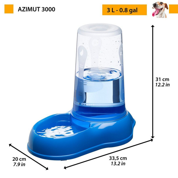 Кормушка для воды и сухого корма AZIMUT 3000 для кошек и собак ...