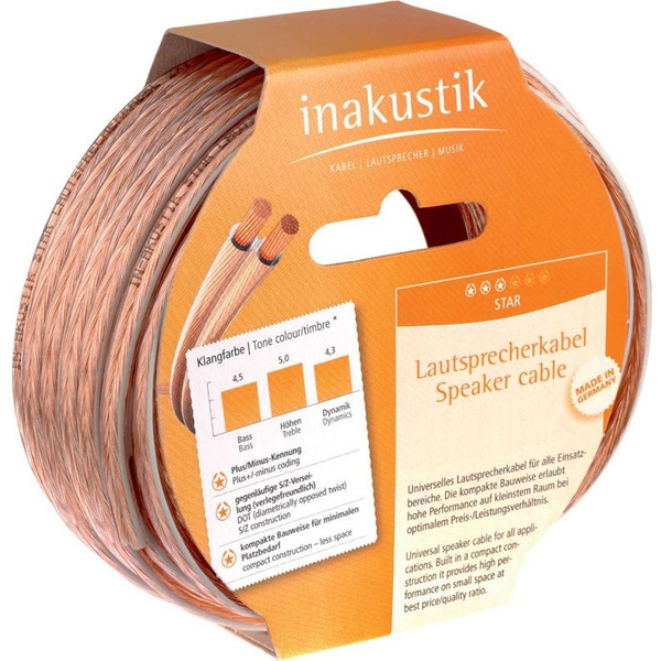 Cavo Audio Inakustik 20 Metri Trasparente - 003021020