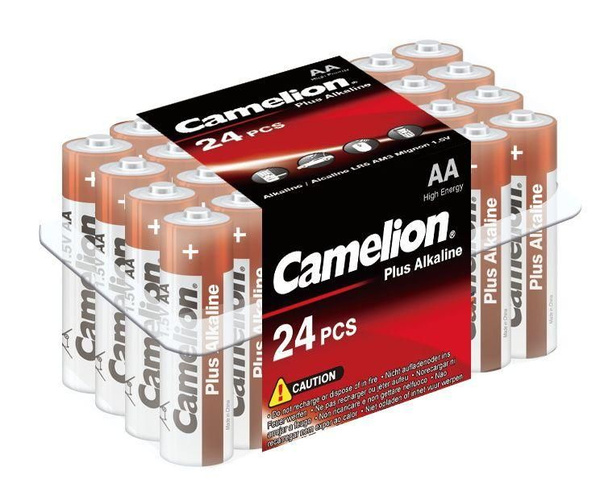 Элемент питания алкалиновый AA/LR6 1.5В Plus Alkaline LR6-PB24 (уп.24шт ...