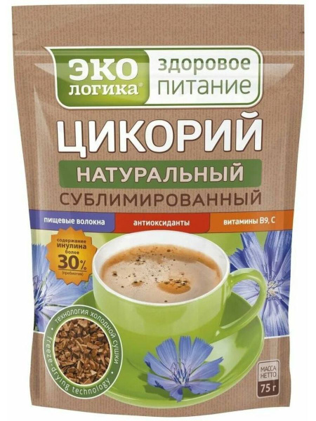 Экологика Цикорий, растворимый, сублимированный, 75 г - купить с ...