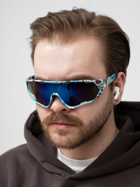 Очки солнцезащитные, спортивные очки, велоспорт, лыжи, бег, Glasses way ...