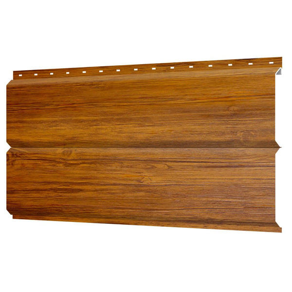 Сайдинг металлический ЕВРО-БРУС под брус Printech (Корея) Орех (уличный ...