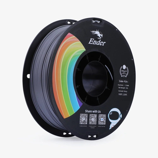 Филамент Creality Ender PLA+ пластик 3D 1 кг. серый - купить с ...