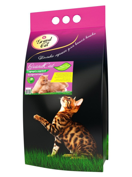 Grand Cat Корм для кошек Гранд кэт с курицей и индейкой - купить с ...