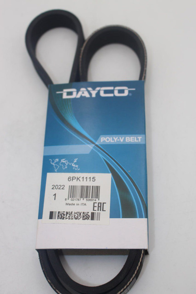 Ремень генератора DAYCO 6PK 1115 ВАЗ 2110-2112, ЛАДА ПРИОРА с ГУР без ...
