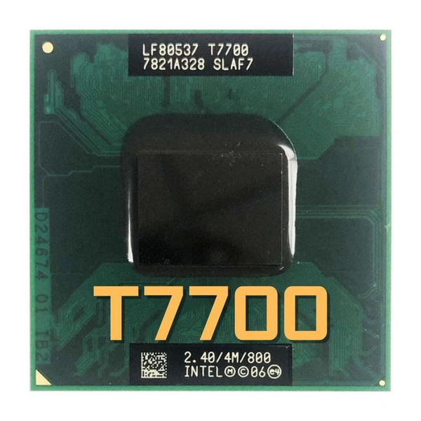 Процессор Intel T7700 Core 2 Duo, OEM (без кулера), 2 яд., 2.4 ГГц ...