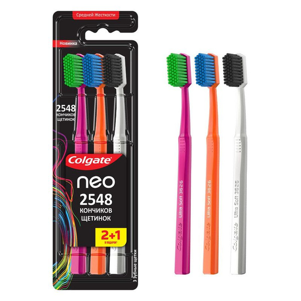 Зубная щетка Colgate Neo 2548 Кончиков щетинок средней жесткости ...