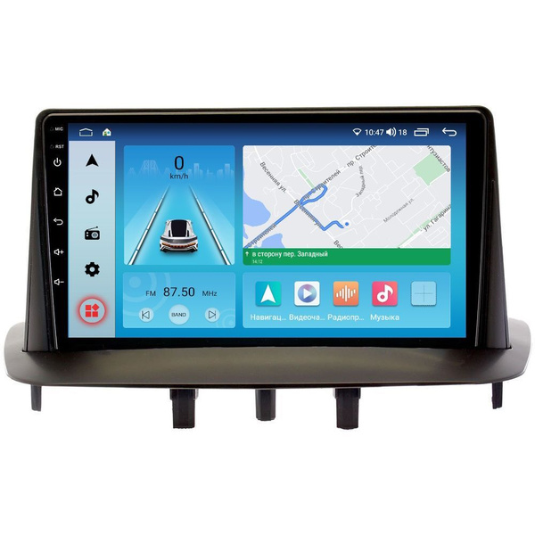 Autoradio 2 Din Android 13 Per Renault Megane 3/Fluence 2009-2014 - 9/10 Pollici, 4+64GB, Carplay, DSP, GPS, WiFi, Controllo Al Volante