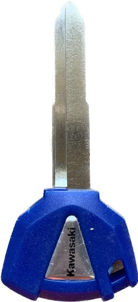 Заготовка ключа замка зажигания (болванка) Kawasaki, левый, цвет синий ...