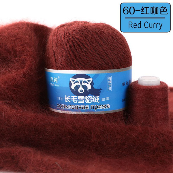 Пряжа Mink Wool Пух норки 50г, 350м 3шт+дополнительная нить - купить с ...