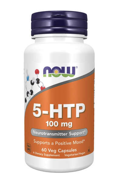 NOW 5 HTP серотонин 5 гидрокси триптофан 100 мг, 60 капсул - купить с ...
