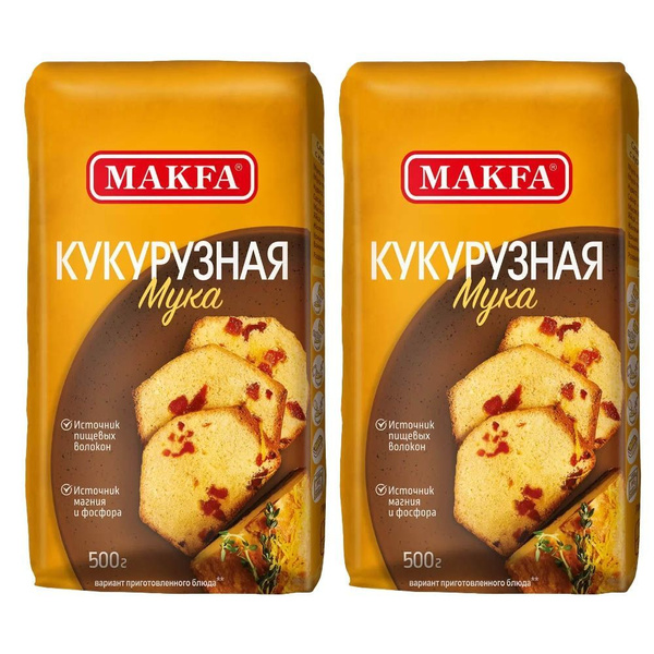 Мука кукурузная Макфа 500г - 2шт - купить с доставкой по выгодным ценам ...
