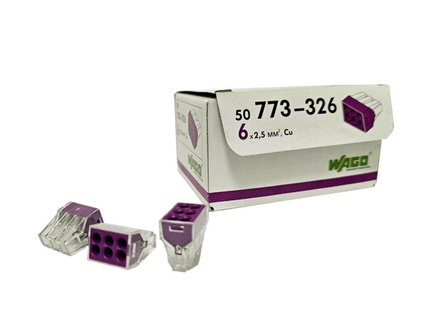 WAGO Клемма 773-326 50 шт. - купить с доставкой по выгодным ценам в ...