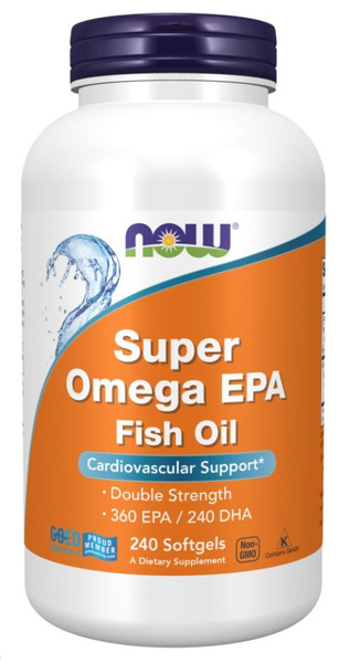Омега 3 Супер NOW Super Omega EPA Fish Oil 1200 мг 360/240 240 гелевых ...
