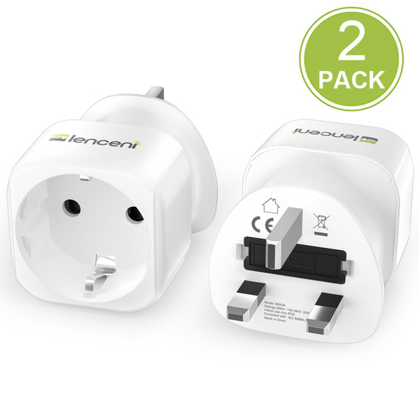 Переходник для розетки/ UK Plug Travel Adapter LENCENT, Дорожный ...