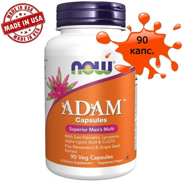Now Foods, ADAM, высококачественный мультивитаминный комплекс для ...
