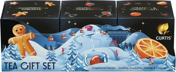 Подарочный набор чая в пирамидках Curtis Tea Gift Set, ассорти, 3 вкуса ...