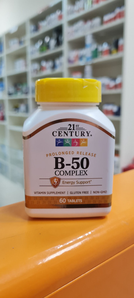 21st Century Complex B-50 60 tablets 21 Век Комплекс витаминов B-50 ...