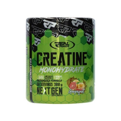Креатин моногидрат Real Pharm Creatine, порошок 300 г (грейпфрут ...