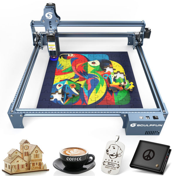 SCULPFUN S9 90ватт лазерный гравировальный станок, домашняя ручная ...