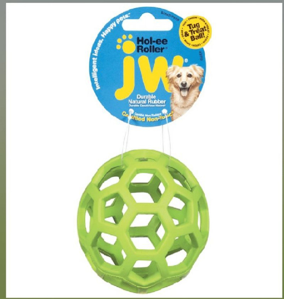 Игрушка для собак и кошек Мяч-пазл дозатор лакомства JW Pet Hol-ee ...