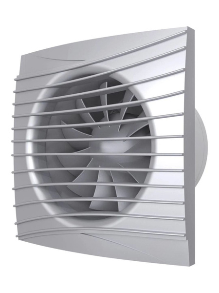 Вентилятор осевой вытяжной бытовой с обратным клапаном SILENT 5C Gray ...