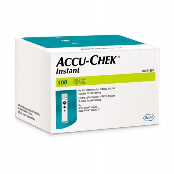 Тест-полоски "Акку-Чек Инстант" (Accu-Chek Instant), 100 штук (срок ...
