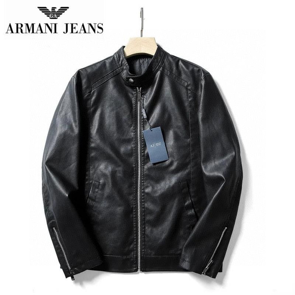 Куртка кожаная Armani Jeans - купить с доставкой по выгодным ценам в ...