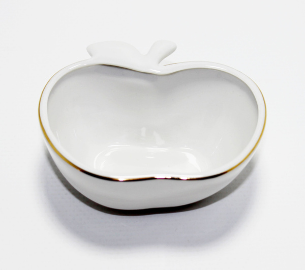 Розетка для варенья форма "Яблоко" ручная роспись "Золотая отводка ...