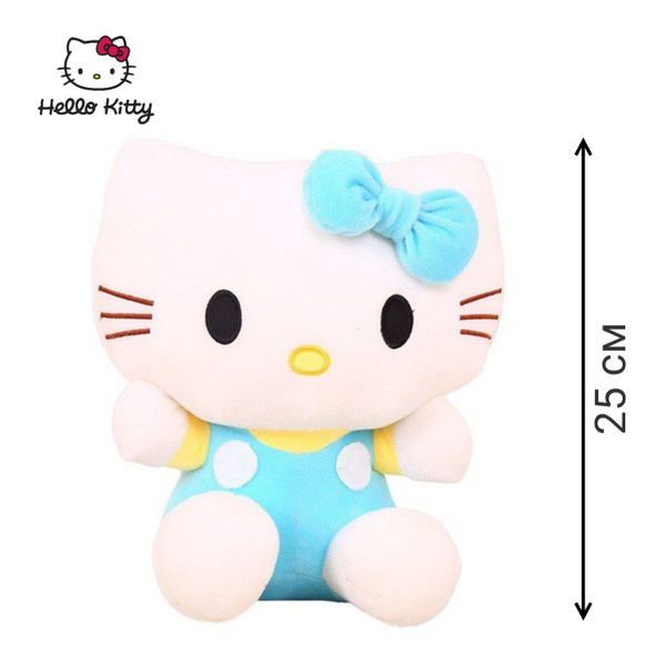 Мягкая игрушка Хэллоу Китти (Hello Kitty) голубая 25 см - купить с ...
