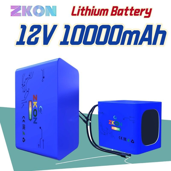 12-вольтовая литиевая батарея 18650 Литиевая батарея 12 В Аккумулятор ...