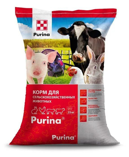 Комбикорм для лактирующих коз и овец Purina Пурина 25 кг - купить с ...