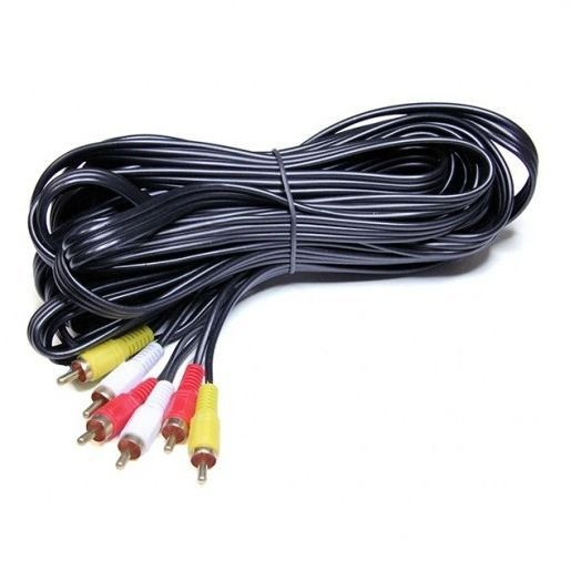 Кабель RCA Кабель 3x RCA (AV) - 3x RCA (AV), папа-папа, 10 метров ...