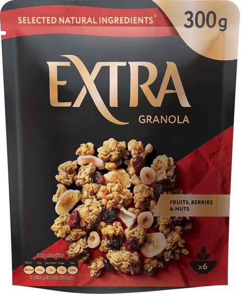 Гранола Extra фрукты ягоды орех 300г х3шт - купить с доставкой по ...