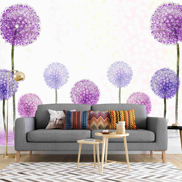 Dreamy Large Dandelions Wall Mural in 2021 Wall murals bedroom, Wall decor bedro