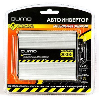 АвтоИнвертор Qumo 200 Вт купить по выгодной цене в интернет-магазине ...
